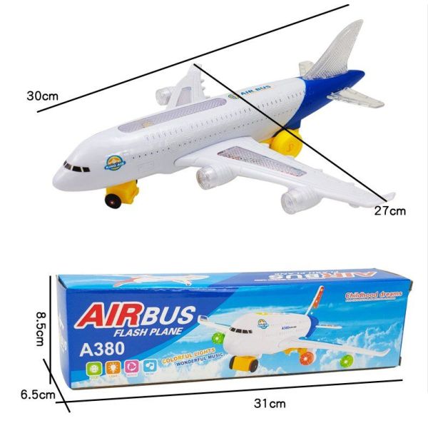 A380 aircraft,Electric,Lights,Sound,Plastic【English Packaging】_201891428_hd