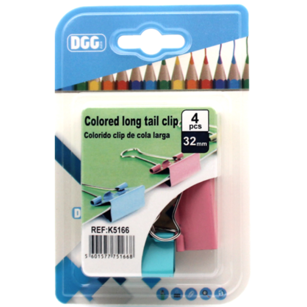 24 Card Colorful Long Tail Clip