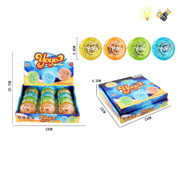 12PCS YOYO(4) Electric Lights With battery Plastic【English Packaging】_200609259_hd