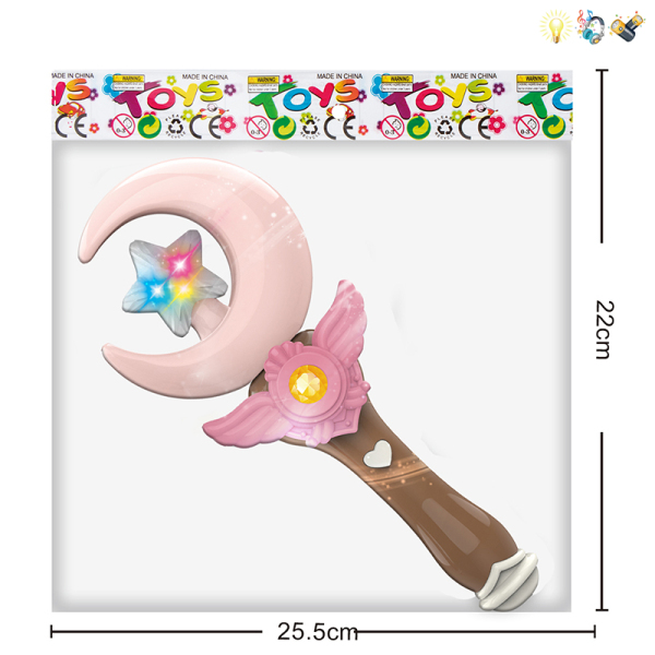 Princess Transformation Magic Wand - Moon Style 2 Colors