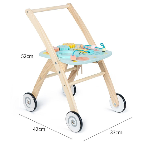 Children's wooden toy stroller toys [33*42*52CM