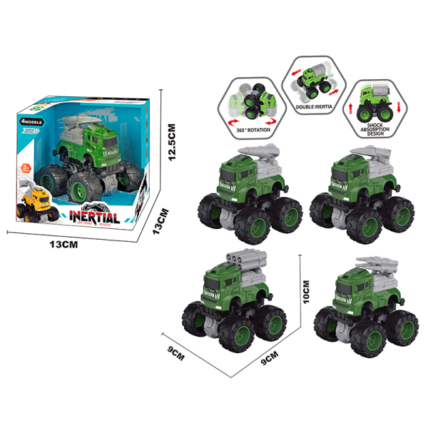 4-Style Dual Inertia Stunt Vehicle