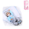 55cm Reborn Baby High Simulation Baby Doll with Bottle, Magnetic Nipple, Diaper, Birth Card, Cushion (wig cover) 21 inches Plush【English Packaging】_201128598_1_m