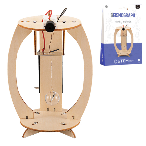 Сейсмограф Работает от элементов питания дерево【Упаковка на английском языке】_201232921_hd