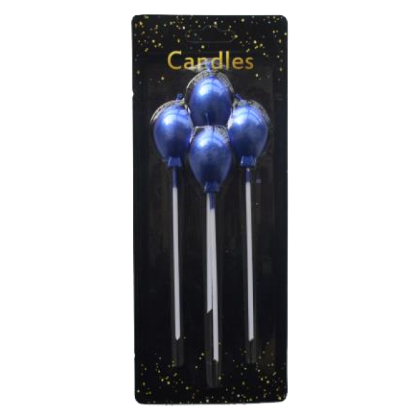 Balloon Candle in Blister Card Set of 4