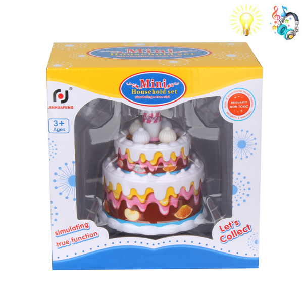 cake Solid color Lights Music IC without language Plastic【English Packaging】_200002245_hd