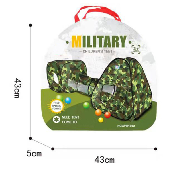 Camouflage Quad Triangle 3-Piece Tent Set