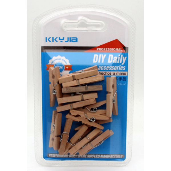 Small Wooden Clip 30mm