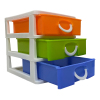 Solid color 3-layer drawer storage box  Plastic【English Packaging】_P02508105_7_m