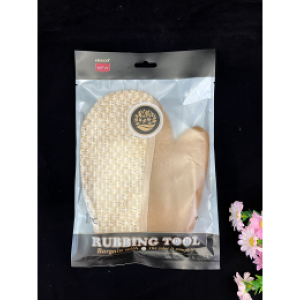 Перчатки для душа Q Hemp Straight Mouth Shower Gloves,Только один вид,текстиль【Упаковка без надписей】_201376495_hd