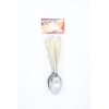 Stainless Steel Striped Meal Spoon,one colour only,Metal【English Packaging】_201542892