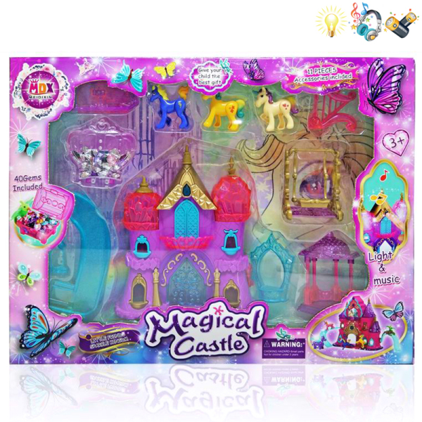 Castle set Lights Music IC without language With battery Plastic【English Packaging】_200218957_hd