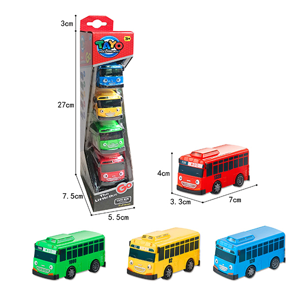 4 мини-автобуса Taiyou,Инерционный механизм (с отводом назад),пластик【Упаковка на английском языке】_200925979_hd