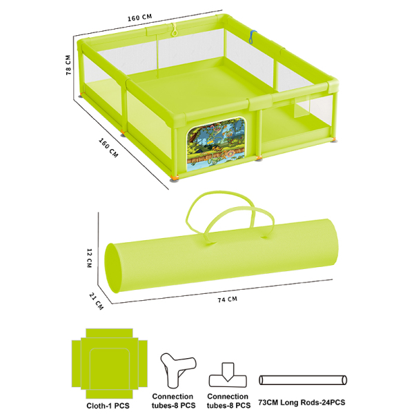 Frog version square fence