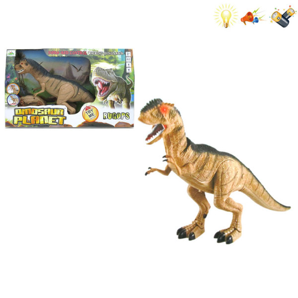 dinosaur Remote Control Light-Operated Lights Sound IC without language Remote controller excludes batteries,toy includes batteries Plastic【English Packaging】_100814553_hd