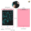 Pink 8.5 inch monochrome LCD writing board with screen lock Fluorescent screen With battery One side WordPad Plastic【English Packaging】_P02319422_2_m