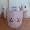 Children's cartoon fabric folding storage basket 【 35 * 35CM 】,one colour only,Textile【Packaging without Words】_201897770