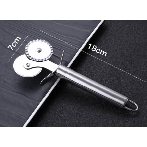 double-edged pizza cutter,one colour only,Metal【Packaging without Words】_201498423_hd