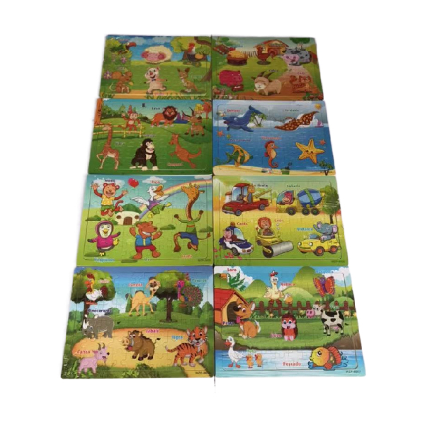 WZP-8601-8608 Spanish 8 389245 Wooden Playsets,one colour only,wood【English Packaging】_201386208_hd