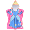 Cartoon princess dress children's bath towel soft quick-dry cloak microfiber hooded bathrobe [60 * 120CM],one colour only,Plush【Packaging without Words】_201741271